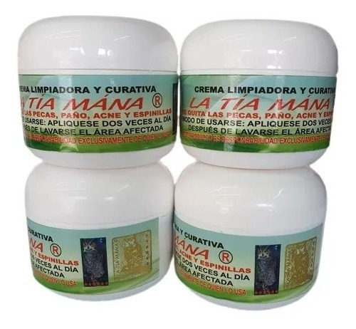 4 Cremas Tia Mana 100% Origina Envio Gratis 