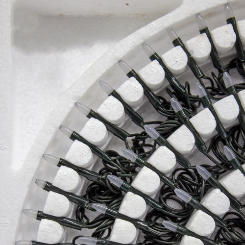 Serie Navideña 300 Led Luz Blanca 8 Funciones 13.5 Mts 12pzs