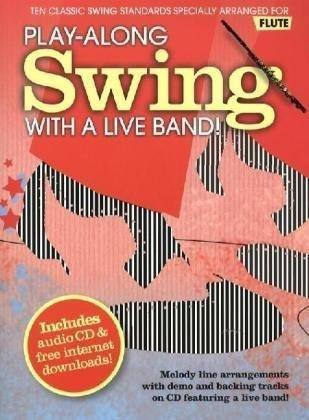 Play-along Swing With A Live Band] - Flute -  (paperback)