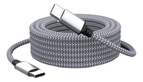 Cable Tipo C A Tipo C 8 Metros Carga Rapida 60w Reforzado
