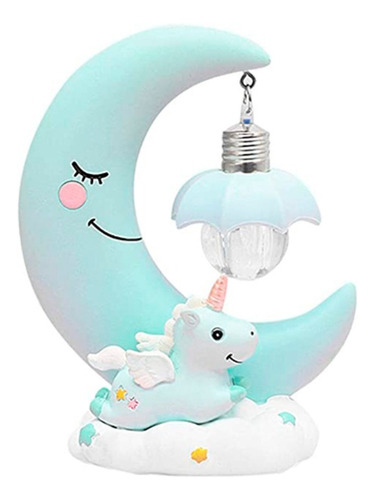 Lampara Media Luna Decorativa Adorno Dormitorio Bebe Niños