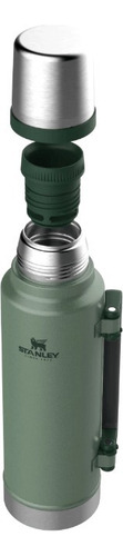 Imagen 4 de 7 de Stanley Termo Clásico 1.4 Lts Con Tapón Cebador Verde
