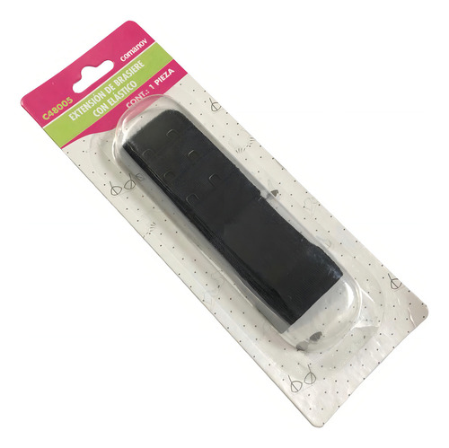 Extensión De Brasier Sostén Elástico Suave Negro 3cm 30mm