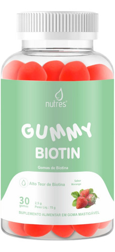 Gomas De Biotina Pele Cabelo E Unha Vitamina H Gummy Hair