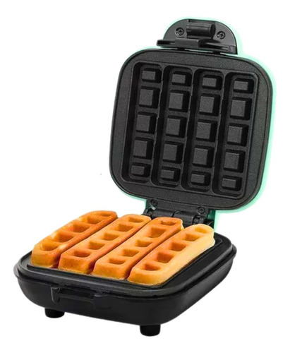 Mini Máquina De Waffle Quadrada 110v Praticidade Cor Azul-celeste