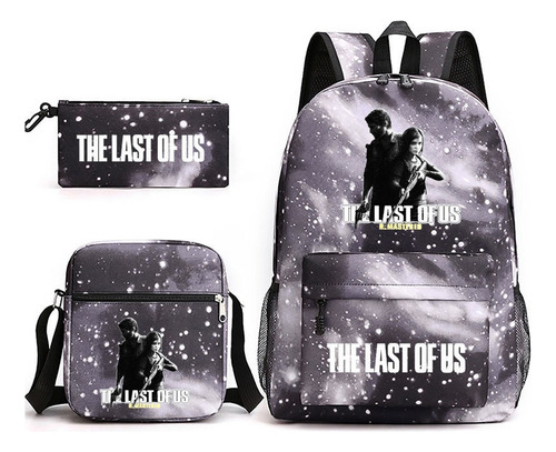 Mochila Escolar Black Panther, Funda For Lápices Of 3 Piece