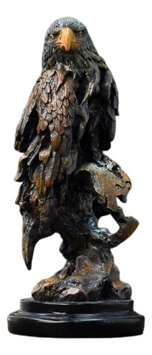 Estatuilla De Pájaro De Estatua De Águila De Resina Negro
