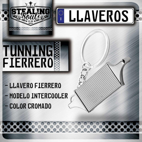 Llavero Fierrero / Intercooler / Gris Cromado / Radiador
