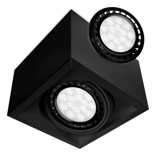 Plafon Spot Aplicar Ar111 + Led Dimerizable Regulable