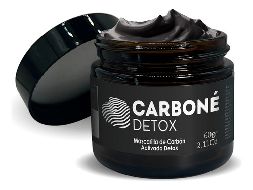 Mascarilla Carbón Activado Limpieza Profunda Carboné Detox Acneica