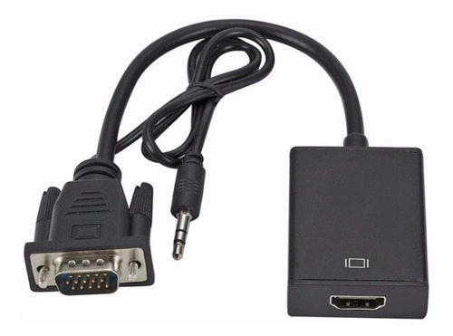 Imagen 2 de 7 de Original Cable Adaptador De Vga Macho A Hdmi Ver Actualizad