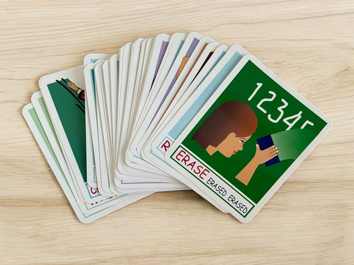 Tarjetas De Aprendizaje De Inglés Flash Cards Verbos 80 Pzas