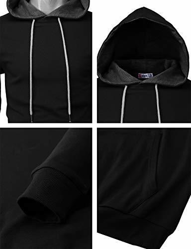 Imagen 5 de 7 de H2h Sudadera Con Capucha Para Hombre Estilo Casual Manga Lar