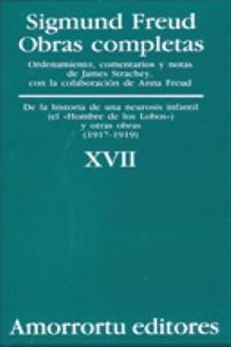 Ha.de Una Neurosis Infantil O.c.tomo 17 - Freud,sigmund