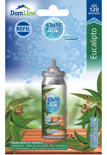 Refil Odorizador Neutralizador De Ambiente Puro Ar Eucalipto