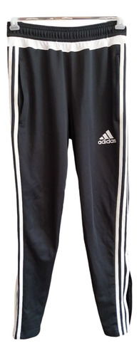 Pantalón Adidas Negro Con Rayas Blancas 2 Bolsillos T.xs (Usado)