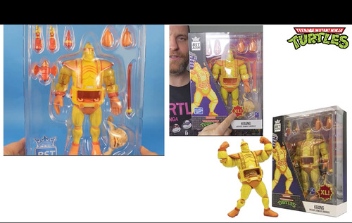 Axn Bst Set. Krang Cyborg, Rocksteady Y Bebop Damage Stage.