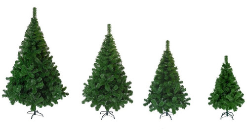 Arbol Denavidad Tronador De Lujo 1.20mts Base Metal Color Verde