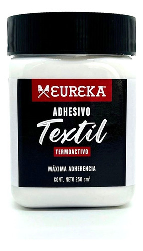 Adhesivo Textil Termoactivo Eureka 250ml Color Transparente