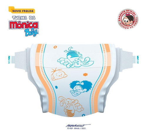Imagem 4 de 7 de Fralda Turma Da Mônica Jumbo P 30un