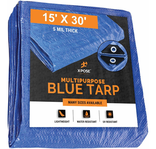 Xpose Safety Lona De Polietileno Ligera Azul Funda Protector