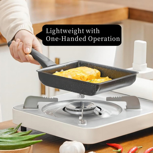 Sartén Rectangular Antiadherente Para Tortillas Y Desayuno