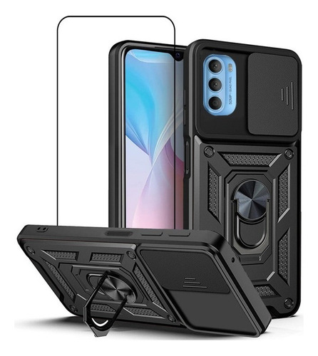 Carcasa Con Mica De Vidrio Para Motorola Moto G51 5g