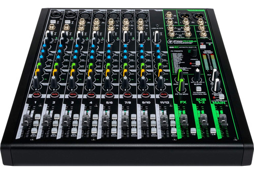 Mezclador Mackie Profx12v3 De 12 Canales Con Usb Y Efectos
