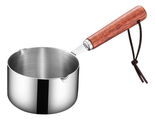 2 Panela Pequena De Aço Inoxidável Para Mingau 250ml