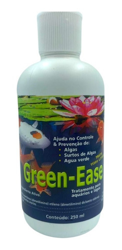 Anti Algas Lago Tanque Deixa Agua Cristal Green Ease 250ml