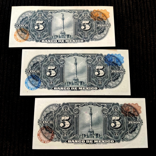 1 Billete De 5 Pesos De La 3a Emisión Nuevo Sin Circular