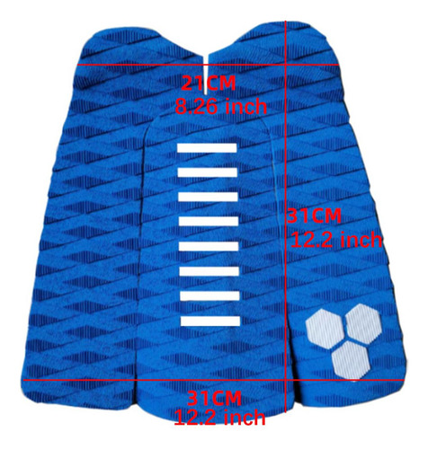 Juego De Agarre Para Tabla De Surf, Superficie Azul