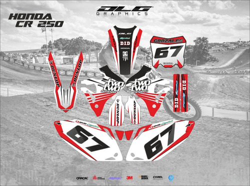 Kit Calcos Honda Cr 250