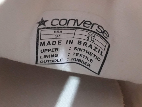 Tênis Converse All Star Branco Couro Retrô