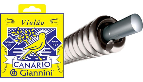 Imagem 4 de 4 de 3 Encordoamentos Corda Violão Aço 0,10 Giannini C/ Bolinha