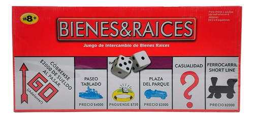 Juego Monopolio Bienes Y Raices Tablero Juego De Mesa