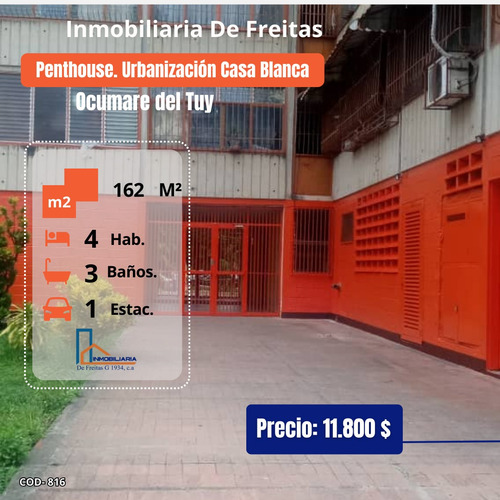 Penthouse En Venta En La Urbanización Casa Blanca. Ocumare Del Tuy