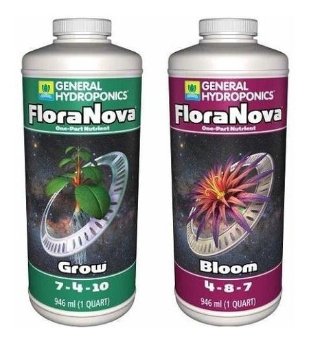 Fertilizante - General Hydroponics Floranova Combo Kit: Gro 