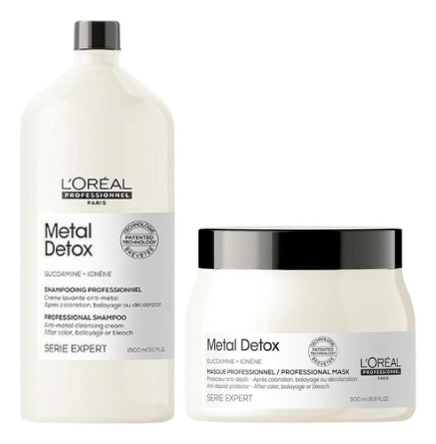 Kit Shampoo + Máscara Metal Detox L'oréal Professionnel 