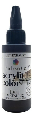 Tinta Acrylic Color Metallic 30ml - Jet Exahust 401 Cor Jet Exhaust