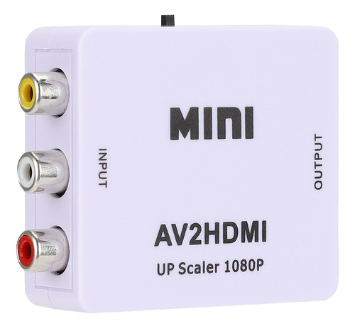 Mini Av A Converter De Vídeo Hd Con Alimentación Usb De 1080
