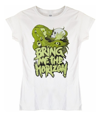 Polera Mujer Bring Me The Horizon Girl Skul Punk Abominatron