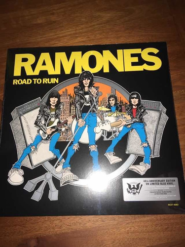 Vinilo Lp Ramones Road To Ruin Ed. 40 Aniversario Azul Nuevo