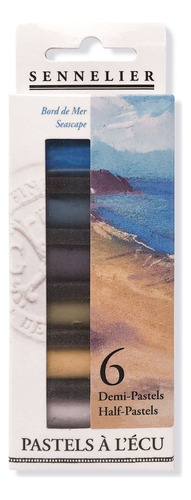 Pastel Seco Sennelier Profissional 06 Cores Seascape