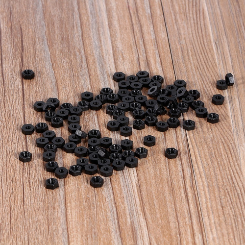 A 100pcs M2 M3 M4 Plástico Nylon Hexagonal