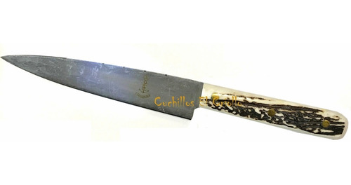 Cuchillo El Criollo Mango Hueso Hoja Eskilstuna 15cm Carbono