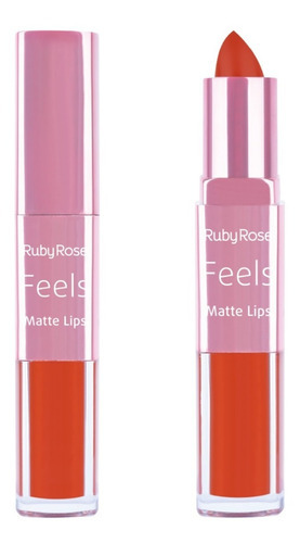 Lápiz labial líquido Feels Duo Matte Lips, acabado mate, color 309