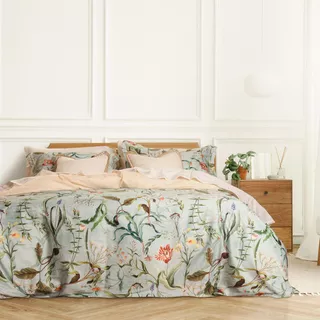 Juego De Cubreduvet Spring Roots / Ivory 1.5 Plazas