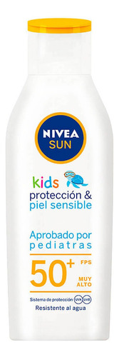 Protector Solar Nivea Sun Kids Piel Sensible Fps 50+ 200 Ml