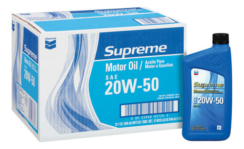 Aceite Supreme 20w50 Cuarto O Caja X12